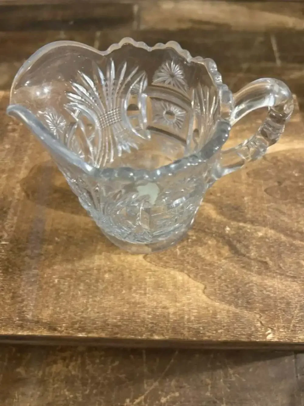 Antique 1905 Sunburst Creamer by Jenkins Glass Co.